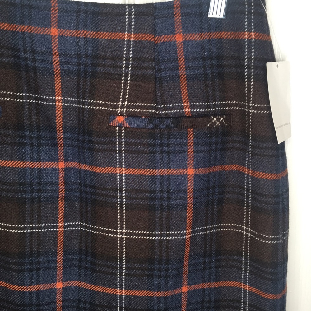 Cabi Heritage Plaid Skirt Style #742 Pleated Trim - Picture 3 of 12